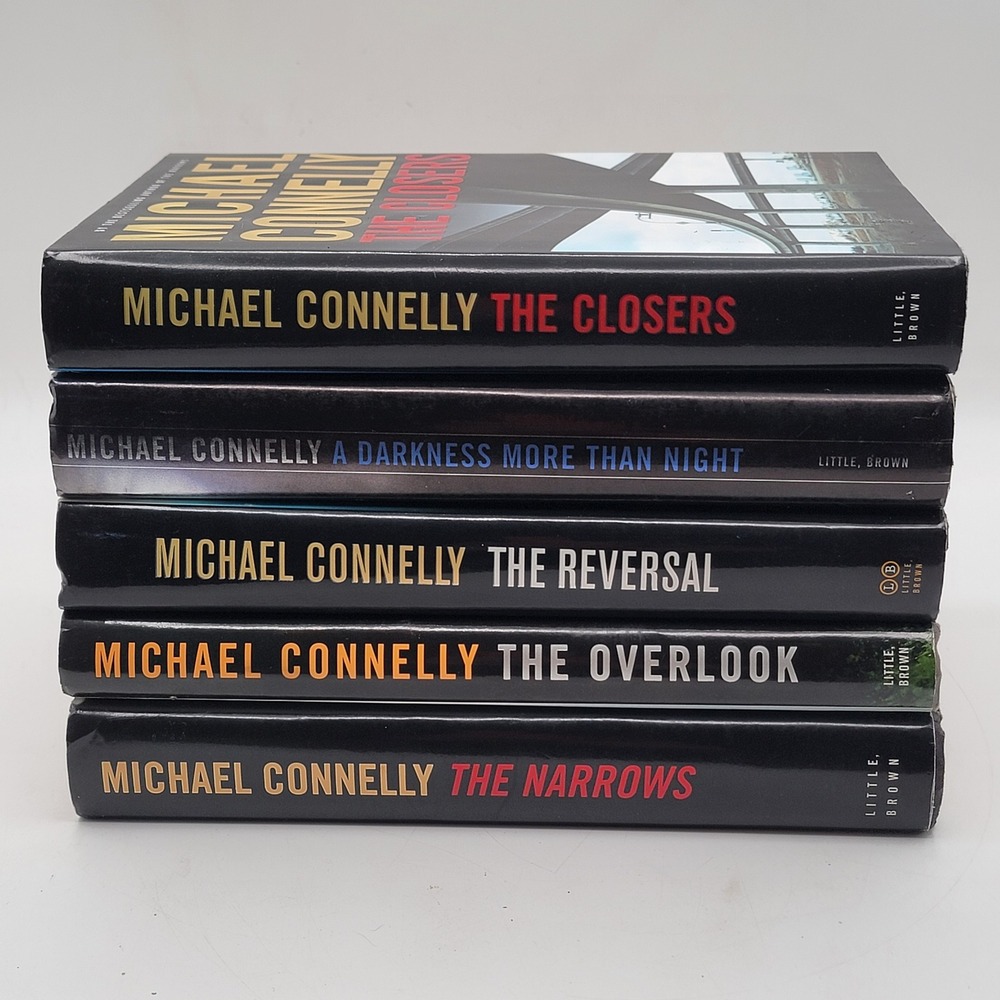Michael Connelly Harry Bosch 5 Book Lot Hardcover The Closers Reversal Good
